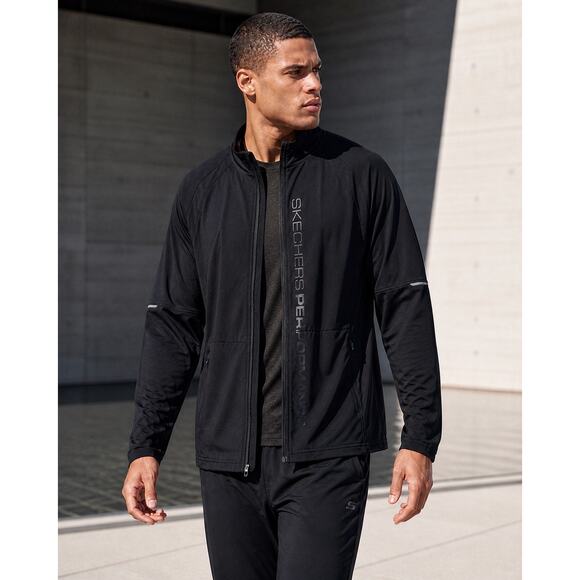 Skechers Other - SKECHERS GORUN Full Zip Mid-weight Reflective Performance Running Jacket Size XL